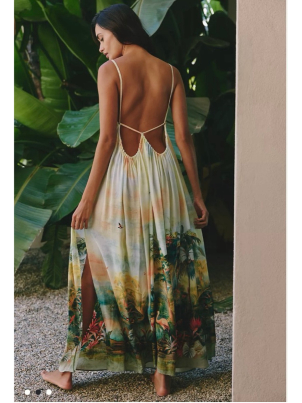 Anthropologie| Celandine Floral Scenic Maxi Dress Resortwear | Med| NWT|$138 ret - Picture 3 of 5